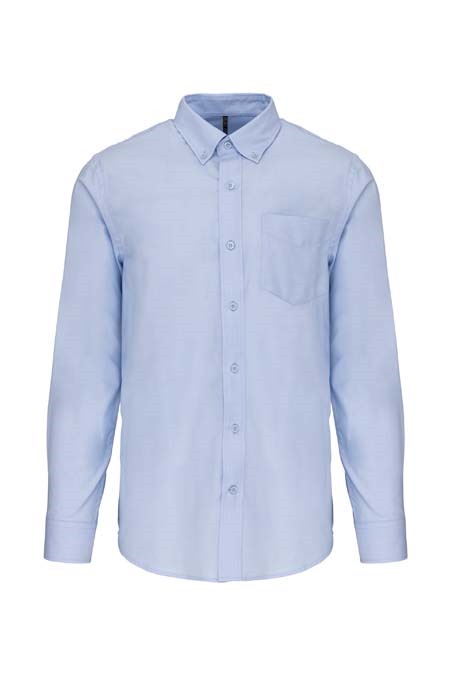 Long-sleeved easycare Oxford shirt