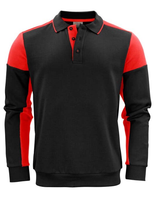 Long Sleeve Polo Sweatshirt