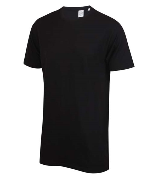 Longline t-shirt with dipped hem