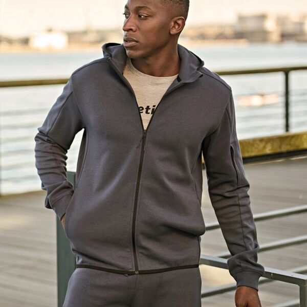 Athletic hooded full-zip sweatshirt (5706) Thumbnail