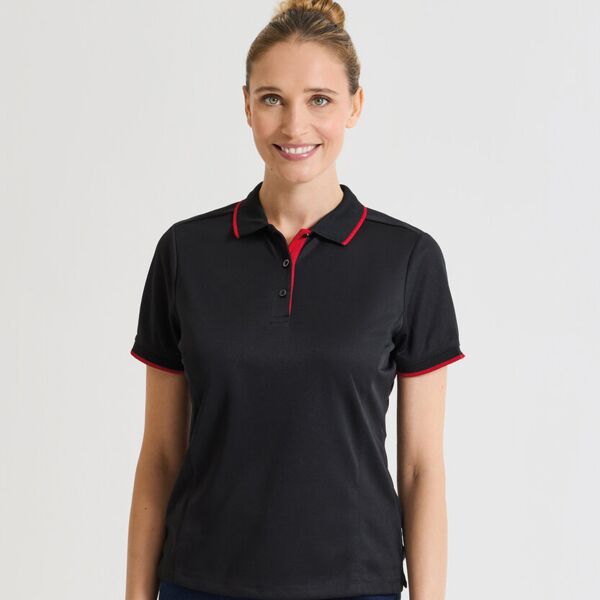 Women's contrast Coolchecker® polo Thumbnail